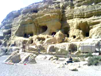 The famous caves in Matala