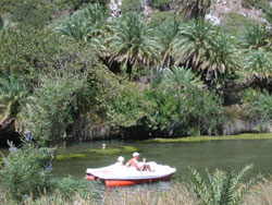Small boat you can rent in Preveli