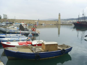 Boats in Rethymno Port